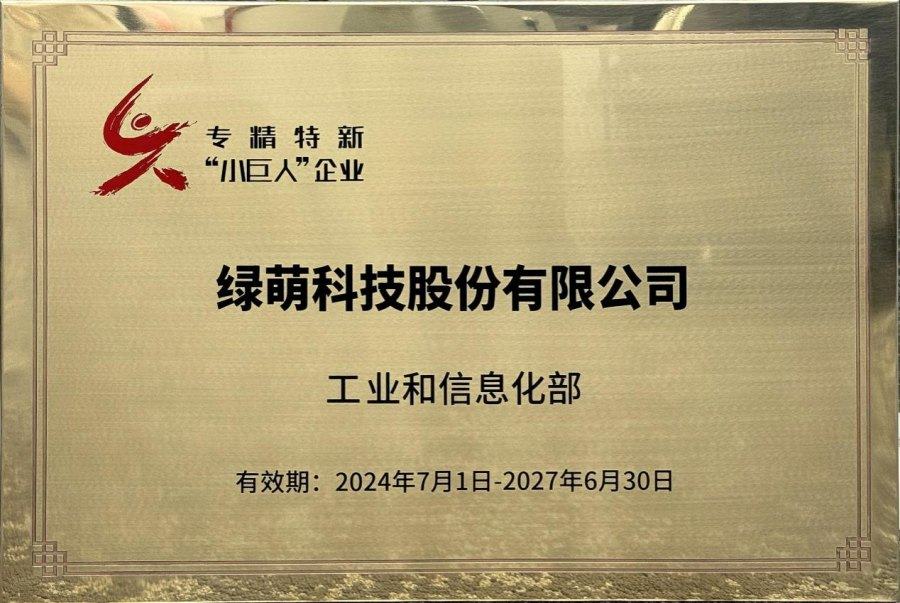 National "Little Giant" Specialized and Innovative Enterprise